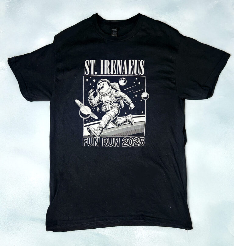 St. Irenaeus | Fun Run Apparel & Graphic Design